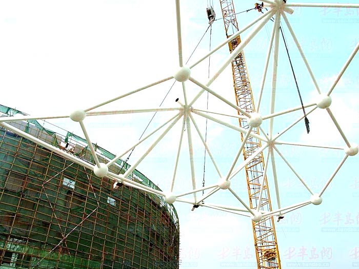 瑞金体育馆网架安装