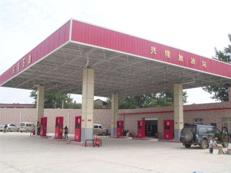 瑞金加油站钢结构网架案例9