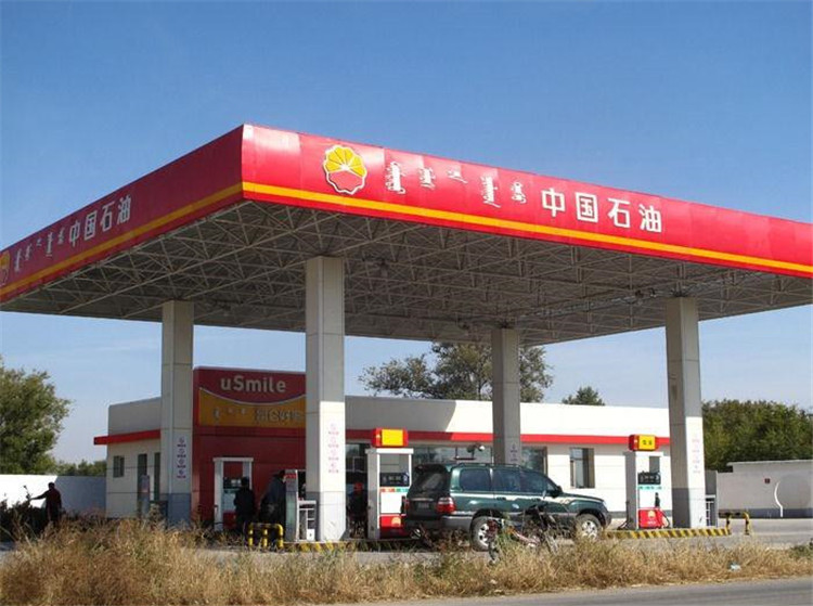 瑞金加油站钢结构网架案例1